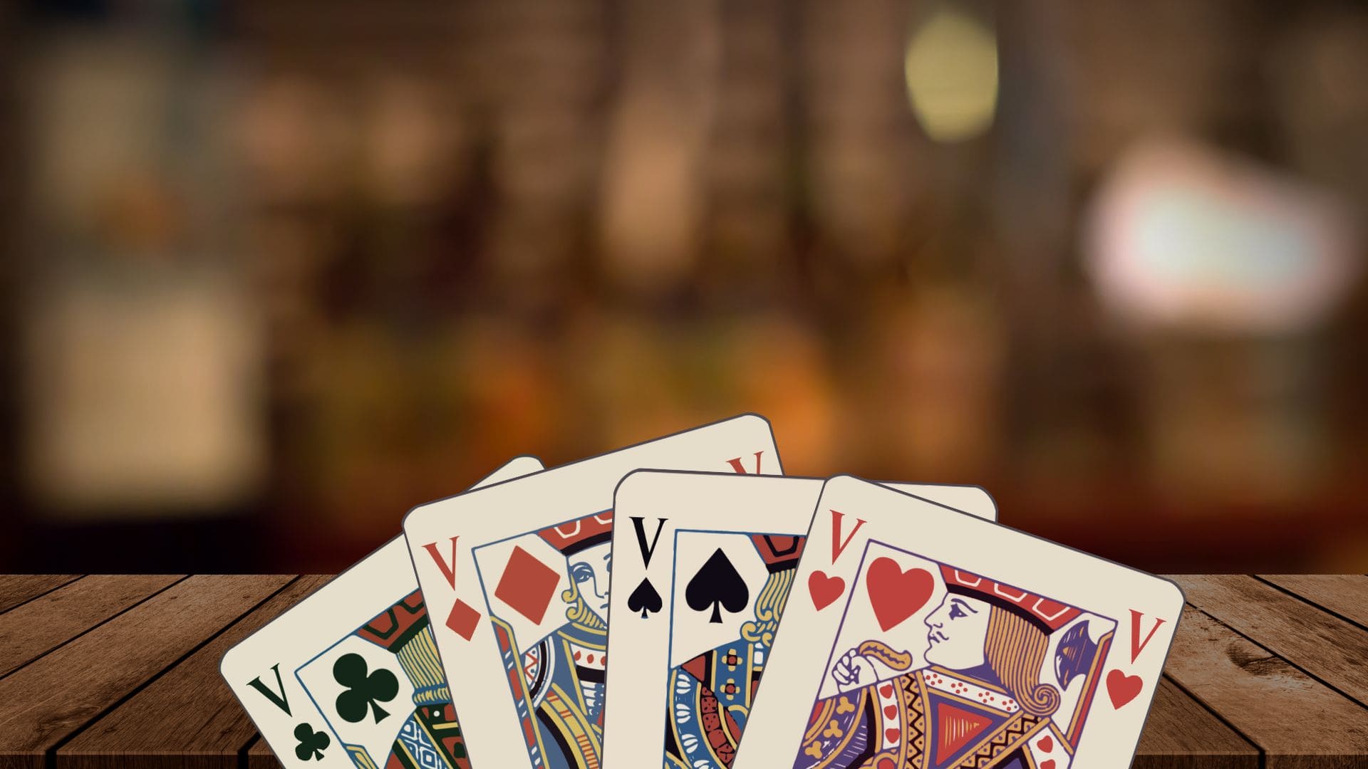 4 valets, pique, coeur, carreau, trèfle